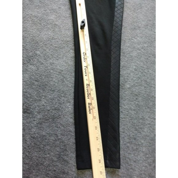 Banana Republic Pants Womens Sz 0 P Petite Black Nylon Faux Leather Leggings - Picture 9 of 12